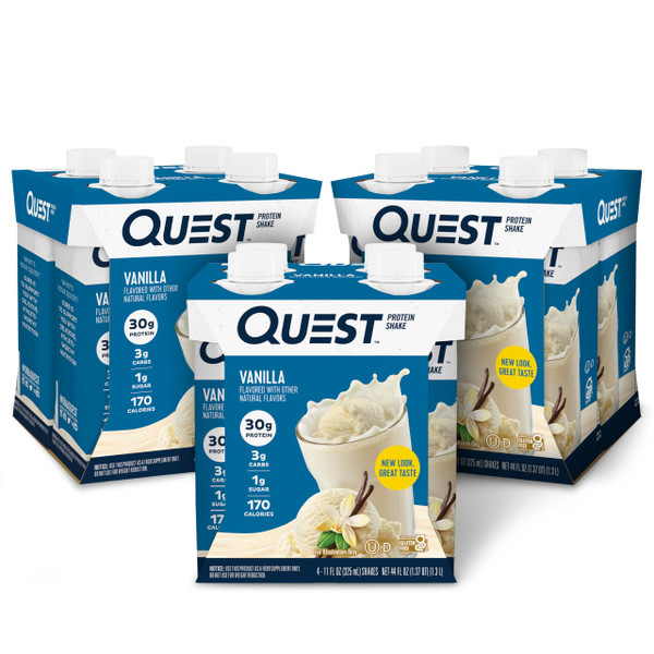 Quest Nutrition Vanilla Protein Shake, 30g Protein, 12 Count