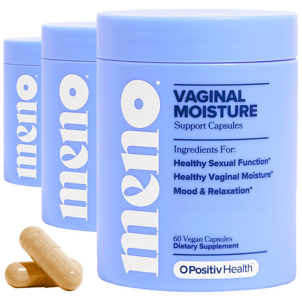 MENO Vaginal Moisture – Hormone-Free Capsules with Maca Root– 90-Day Supply
