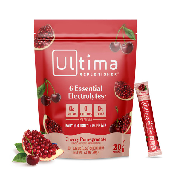 Ultima Replenisher Cherry Pomegranate Electrolyte Packets, 20 Stickpacks