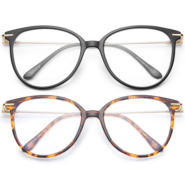 Gaoye Round Blue Light Blocking Glasses - 2 Pack