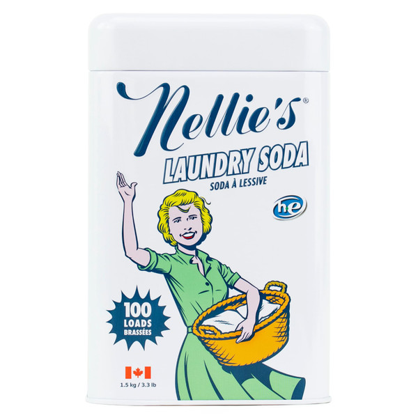 Nellie's Laundry Soda | Powder Laundry Detergent 100 Loads | Made in Canada
