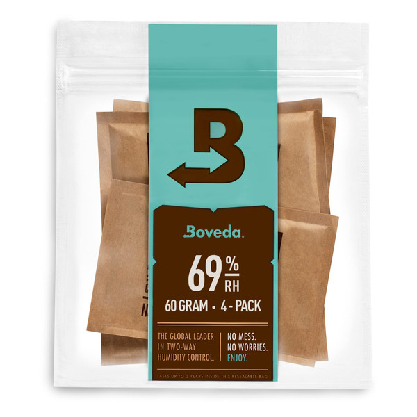 Boveda 69% Humidity Control Packs, Size 60, 4-Pack – Standard Use
