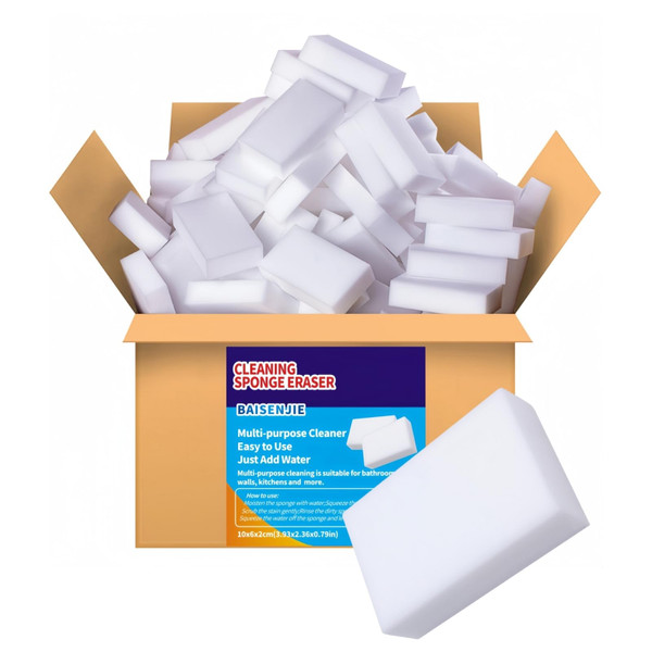 Melamine Sponge,100 Pack Magic Sponges Eraser Cleaning Pads in Bulk