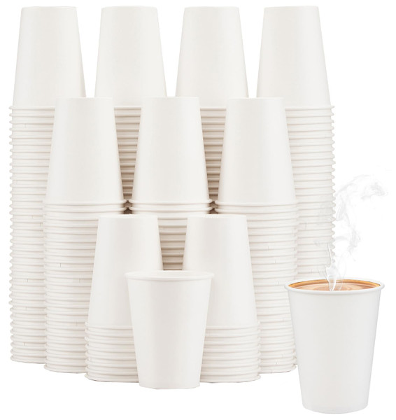 Lamosi 240 Pack Paper Cups 10 oz, Disposable Coffee Cups
