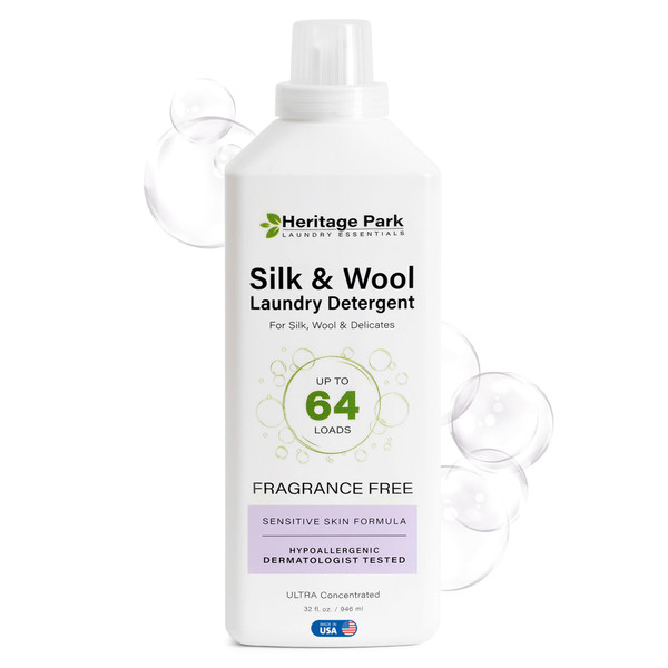 Heritage Park Silk & Wool Delicates Detergent - Fragrance Free - 32 fl oz