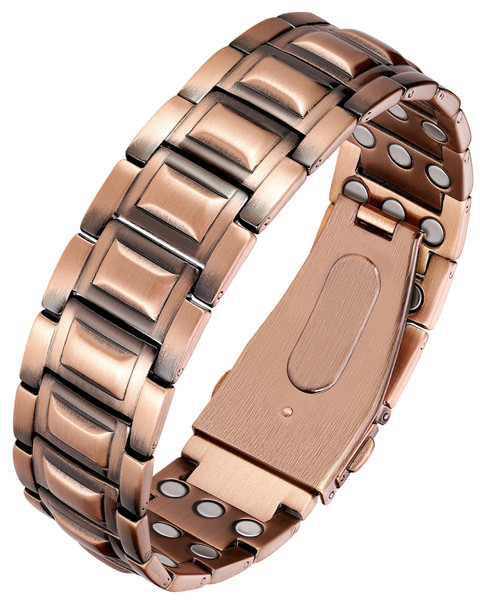 Feraco Copper Bracelets for Men,Pure Copper Magnetic Jewelry Gifts
