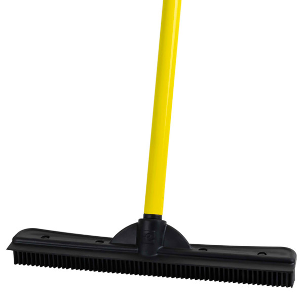 FURemover Pet Hair Removal Rubber Broom, 58" Telescopic Handle