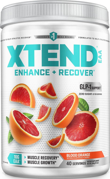 Xtend EAA + BCAA Powder with Zero Sugar, 10g EAAs, 40 Servings