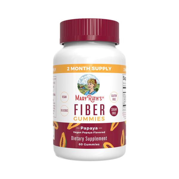 MARYRUTH'S Fiber Gummies for Adults, Sugar Free, 60 Count, 2 Month Supply