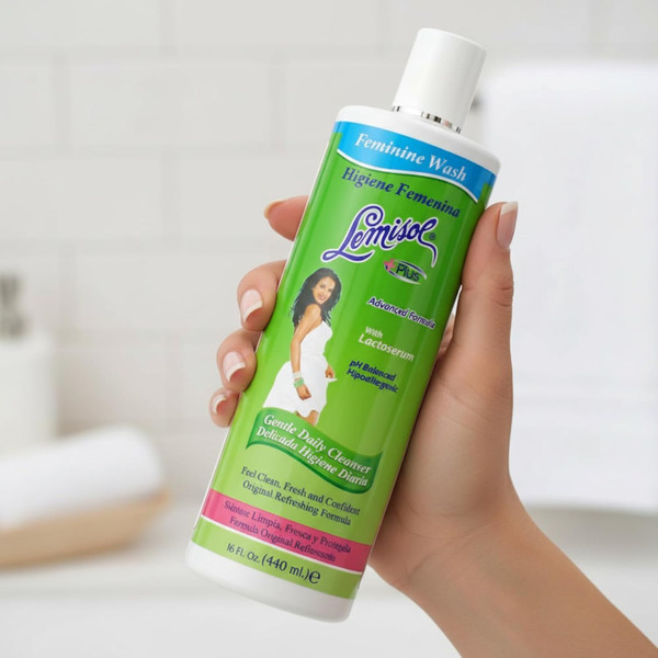Lemisol Plus Feminine Wash, Daily Cleanser, Hypoallergenic, 16 FL Oz Bottles (Pack of 4)