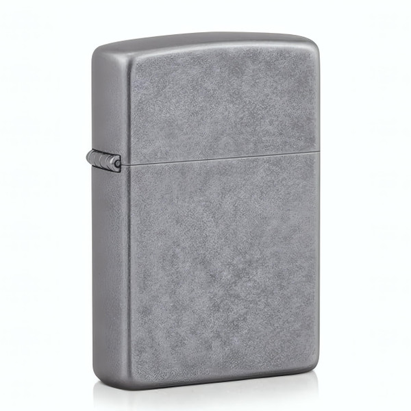 Zippo Antique Silver Plate Pocket Lighter - Windproof & Refillable Flip-Top Metal Lighter - Everyday Use Pocket Lighters - Luxury Lighters Made in USA