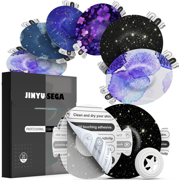 Jinyusega Libre 3 Sensor Covers Waterproof,Libre 3 Plus, Lingo Overpatches