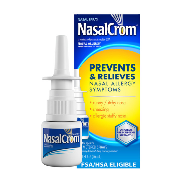 NasalCrom Nasal Spray for Allergy Relief, 200 Sprays, 0.88 Fl Oz