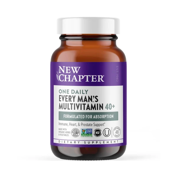 New Chapter Men's One Daily 40+ Multivitamin, 48 Tablets
