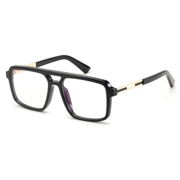 FEISEDY Retro Aviator Blue Light Glasses for Men Women Square Frame Computer Reading/TV/Phones Glasses B0209