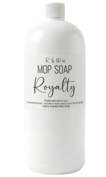 R&W CO. Original 32 oz Premium Mop Soap Royalty Scented, Gentle Floor Cleaner for all Surfaces, Non-Toxic, Pet and Skin Safe Formula, Streak-Free Shine