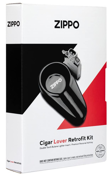 Zippo Unisex-Adult Cigar Lovers Retrofit Kit, Double Butane Torch Kit, One Size