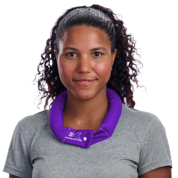 KOOLGATOR Evaporative Cooling Neck Wrap, Purple, 3 Pack