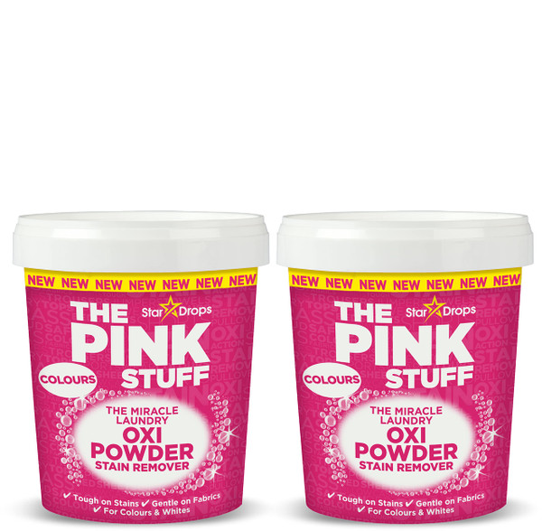 Stardrops - The Pink Stuff - The Miracle Laundry Oxi Powder Stain Remover For Color's Bundle (2 Color's Powder) (PS2LC)