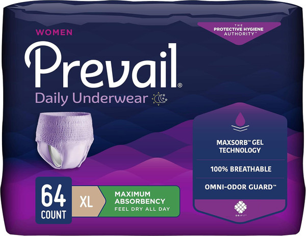 Prevail Proven X-Large Pull-Up Womens Incontinence Protective, 64 ct