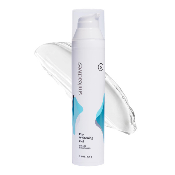 Smileactives Teeth Whitening Gel Hydrogen Peroxide for All Toothpaste 3.8oz
