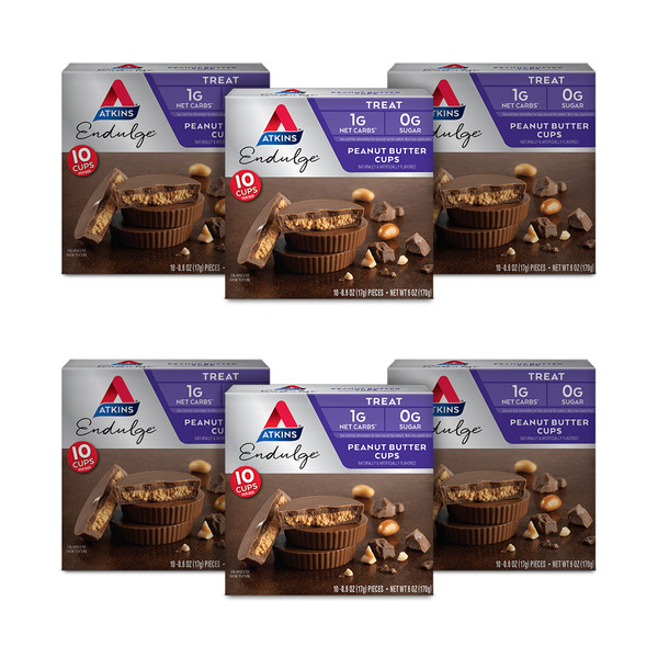 Atkins Endulge Peanut Butter Cups, <1g Sugar, 60 Count