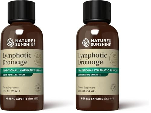 Nature's Sunshine Lymphatic Drainage, 2 Fl. Oz | Lymphatic Drainage Supplement Promotes The Efficient Drainage of The Lymphatic System to Promote Overall Health (Pack of 2)