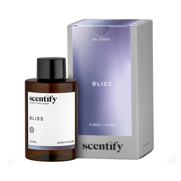 Scentify Bliss Aroma Oil Refill Scent for Oil Diffusers - Eucalyptus, Bergamot, Tea & Powdery Scents - Luxurious Relaxing Aromatherapy Diffuser Fragrance 100ml, 3.38 oz