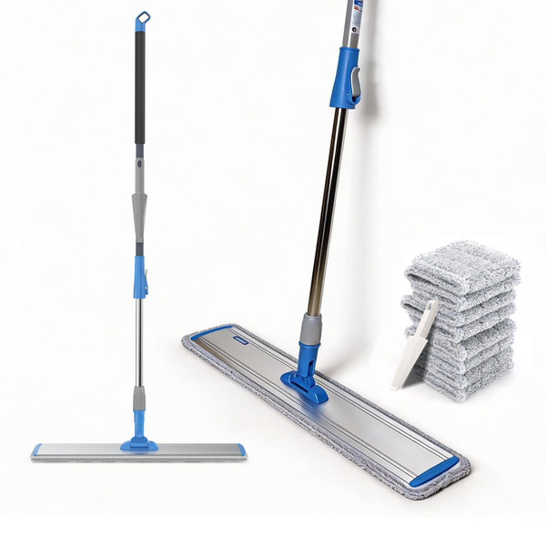 24 in Microfiber Wet & Dry Mops Heavy Duty Commercial Flat Floor Mop