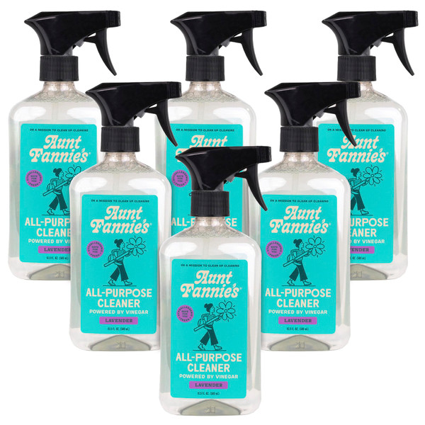Aunt Fannie's All Purpose Vinegar Cleaner Spray, Lavender, Pack of 6