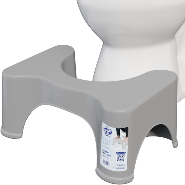 Squatty Potty Original Bathroom Toilet Stool 9 Inches Tall - Gray
