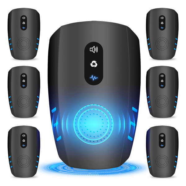 2026 Cvtayn Upgraded Ultrasonic Pest Repellent Indoor Repeller, Mouse Traps, Repellent Roach, Mouse, Bugs, Mosquito, Mice, Spider, Ant, Rodent Repellent Ultrasonic Plug in, 3 Mode Switching,6 Pack