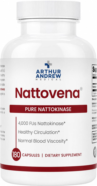 Arthur Andrew Medical, Nattovena, Pure Nattokinase 4000 FU, 180 Capsules