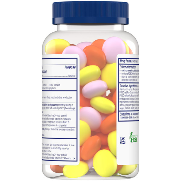 Alka-Seltzer Extra Strength Heartburn ReliefChews,Antacid for Fast Heartburn & Acid Indigestion Relief On the Go,200 Count,(Pack of 2)