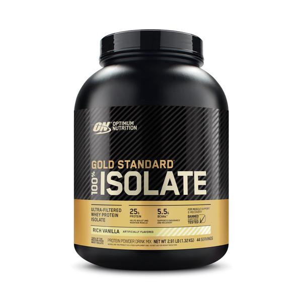 Optimum Nutrition Gold Standard Isolate Protein Powder, Rich Vanilla, 3 LB