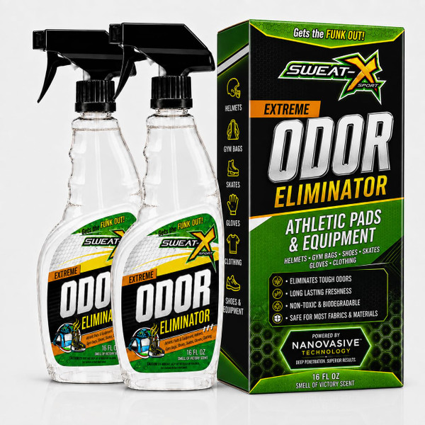 SWEATX Odor Eliminator Spray for Shoes and Clothes, 16 fl oz, 2 Pack