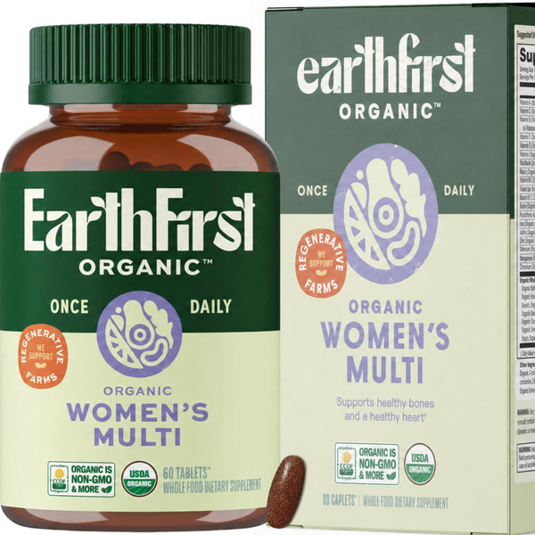 EarthFirst Organic Womens Organic Multivitamin & Iron from Whole-Foods 60ct