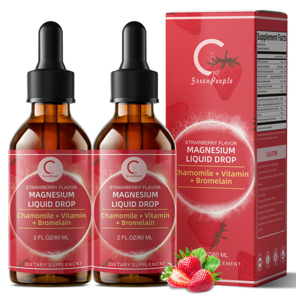 Magnesium Glycinate Liquid Drops for Stress Relief and Digestive Comfort