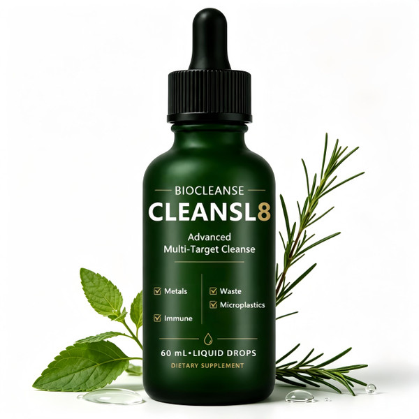 Biocleanse Cleansl8, Botanical Liquid Drops, Vegan Gluten Free, 60 mL
