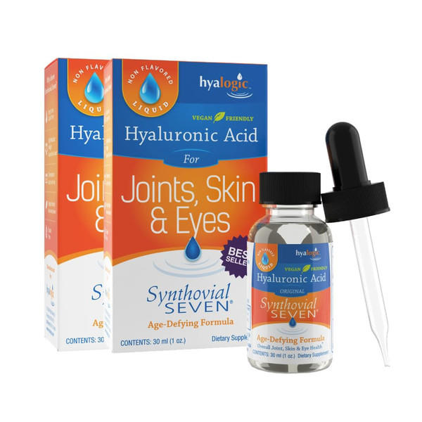 Hyalogic Synthovial Seven Hyaluronic Acid Joint & Skin Supplement, 2-Pack