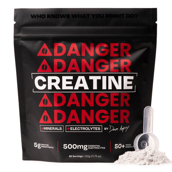 Danger Creatine Monohydrate + Electrolytes by Dave Asprey, 60 Servings