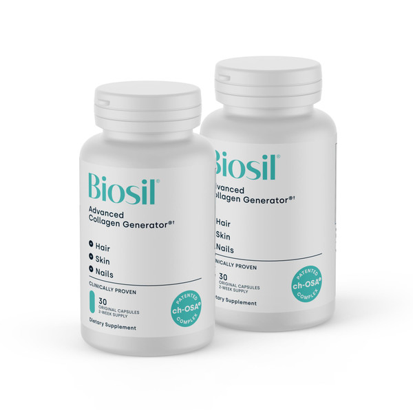 Biosil Collagen Booster Supplement - 30 Original Capsules, Pack of 2