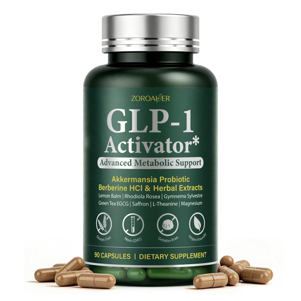 GLP-1 Supplement Weight Loss Appetite Suppressant for Women & Men 90 Caps