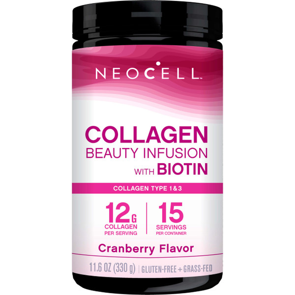 NeoCell Collagen Peptides Powder | 9.1 oz | Grass Fed Bovine