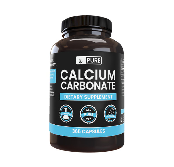Pure Original Ingredients, Calcium Carbonate (365 Capsules)