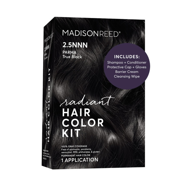 Madison Reed Radiant Hair Color Kit, 2.5NNN Soft Black, 1 Pack