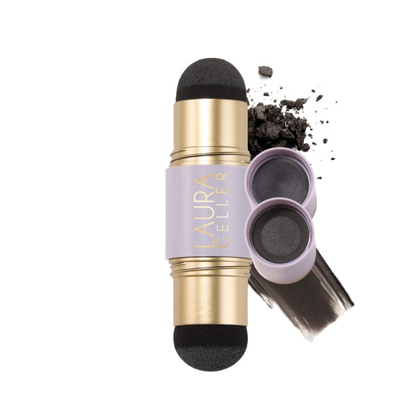 LAURA GELLER Root Touch-Up Hair & Brows, Gray Root Coverage, Black