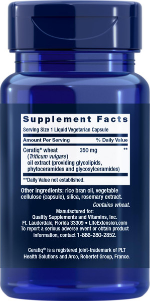 Life Extension Skin Restoring Ceramides, 30 capsules - Pack of 3