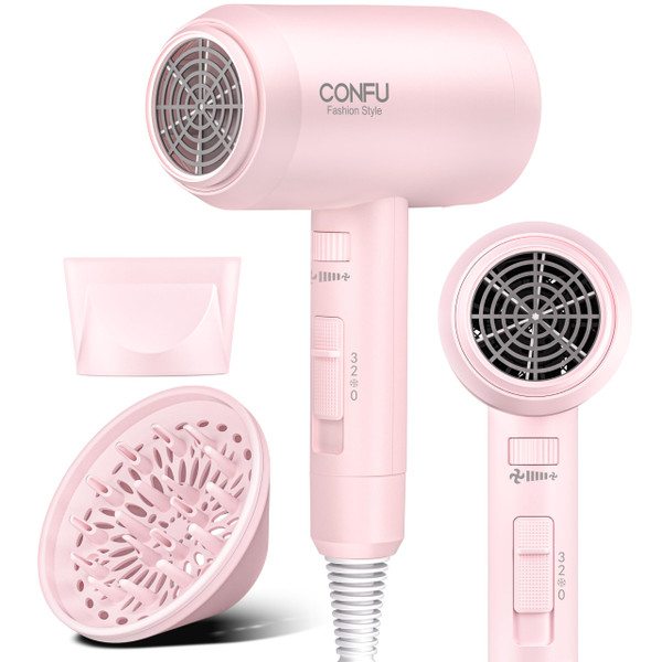 Hair Dryer with Diffuser, CONFU Hair Dryers for Women 1600W