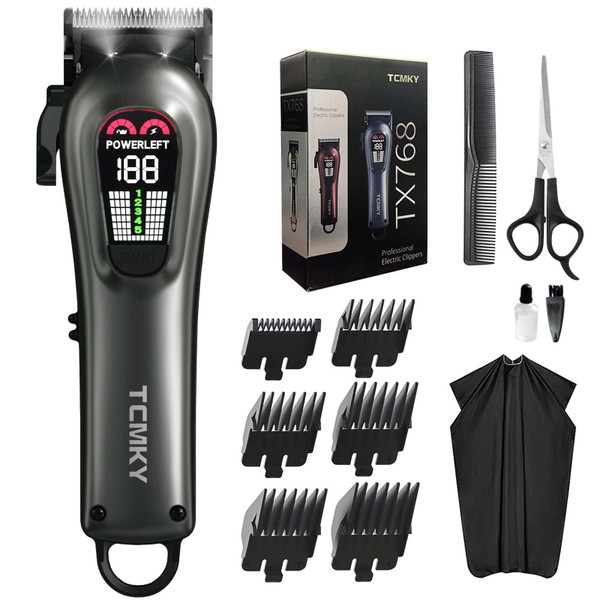 TCMKY Hair Clippers for Men Barber Clippers Rechargeable Hair Trimmer Kit